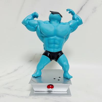 China Eco-Friendly PVC Materia Fitness Muscle Pikachu Charmander Squirtle Pokemons Anime Action Figure Bodybuilding Series PVC Figures Gk Statue Figurine for sale