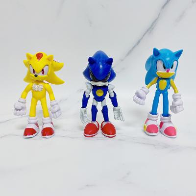 China Toy Wholesale Sonic Big Size Hedgehog PVC Action Figures Cartoon Toys Model For Kids Games Figure Toys for sale