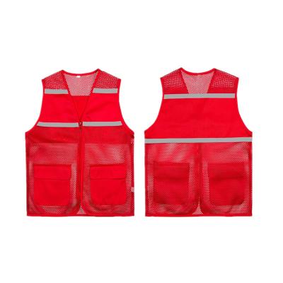 China SNAP Fluorescent Multi-Color Safety Clothing High Visibility LED Vest Safety Reflective Vest for sale