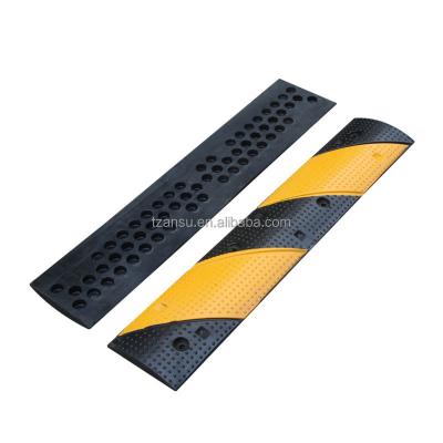 China 2021 Durable Mini Small 100X20X3Cm Safety Speed ​​Bumps Road Rubber Speed ​​Bump for sale