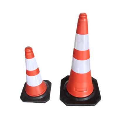 China High visible manufacture the best-selling Pe+ rubber base for flexible and safe use of traffic cones for sale