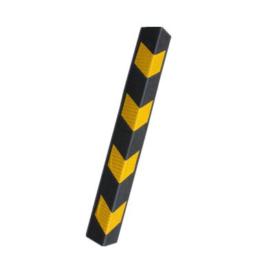 China Wear-resisting anti-collision guard right angle reflective corner column strip garage parking lot corner guards 800*100*6Mm for sale