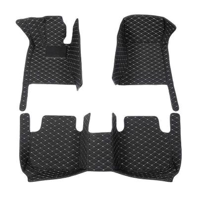 China Waterproof/Anti-silp Leather Car Floor Mats Waterproof Carpet For Toyota Haval Nissan Skoda Buick Jaguar Peuge PVC 5D Car Floor Foot Mat for sale