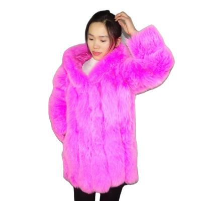 China Sustainable Modern Fashion Winter Warm Women's Natural Fox Fur Vest Coat for sale