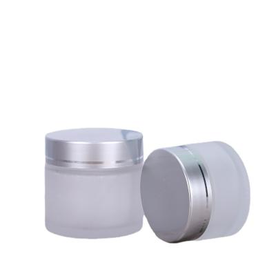 China Cosmetic Luxury Frosted Cream Bottles With Lids 250g Empty Face Hand Cream Bottles for sale