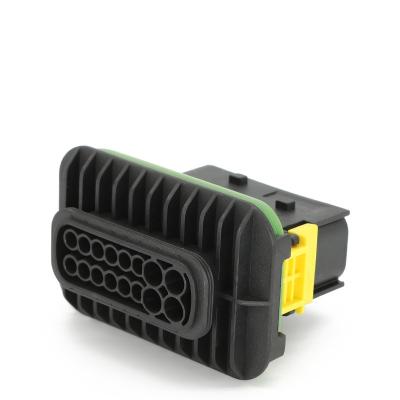 China Automotive New Energy TE/AMP/TYCO Sealed 16 Pin Waterproof Male Wiring Terminal Automotive Electrical Connector 1-1564407-1 for sale