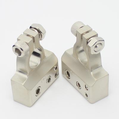 China High Quality Automobile Wholesale Manufacture 2pcs Car Battery Clamp Copper Alloy Terminal Connector (- and +) With Cover for sale