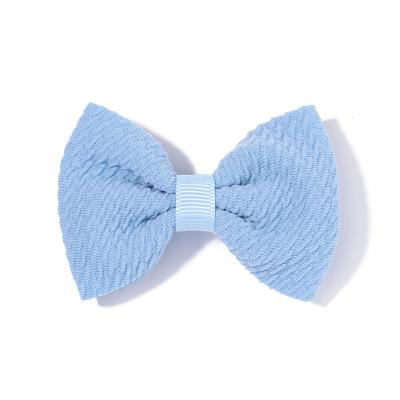 China Hair Decoration 40 Colors Bow Hair Pin Accessories Girl Hair Clip Duckbill Cloth Bow Barrette Bow Hair Clips For Woman Girls Lady for sale