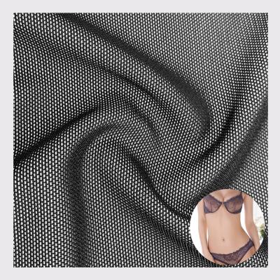 China China Manufacturer Stretch Active Wear Sport Bra Plain Dyed Nylon Spandex Mesh Fabric For Shapewear Lingerie 91% 9% for sale