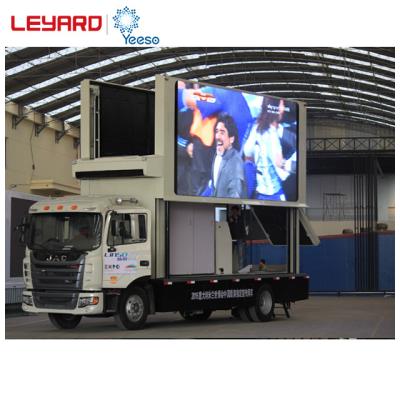 China YEESO Mobile Advertising Van, Digital Advertising Truck, Mobile Truck Advertising Led Display 4800mm*2400mm for sale