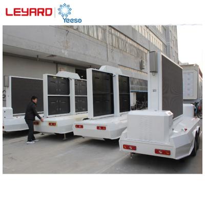 China YEESO LED Scrolling Advertising Moving Trailer YES-T5 with Kipor Generator for Movies Night 2880mm*1536mm for sale