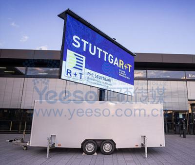 China Outdoor Economy Packaged LED Advertising Billboard Trailer For Heavy Duty Truck for sale