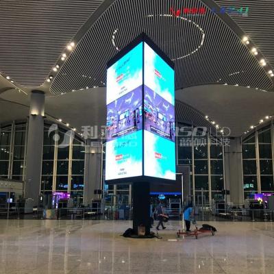 China Outdoor Revolving Tower LED Rotating Display Screen for sale