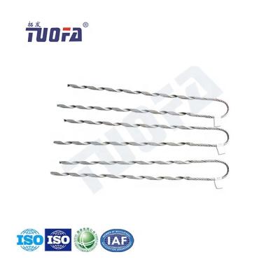 China Galvanized Steel Or Aluminum Wire Preformed Helical Tension Standoff Guy Grip Sling For ADSS/OPGW Fiber Cable for sale