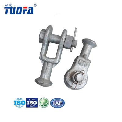 China Hot Dip Galvanized Steel Hot Dip Galvanized Ball Clevis Q-7U Type For Power Fittings Accessories for sale