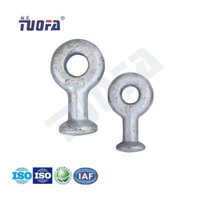 China Favorable price hot dip galvanized steel eye ball /forged ball eye high quality link fitting/electric fitting for sale