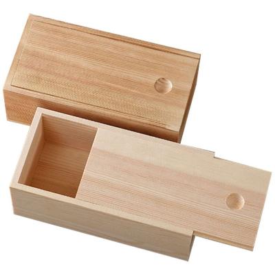 China China Home Decor Craft Handmade Wooden Pine Lid Unfinished Sliding Wooden Boxes for sale