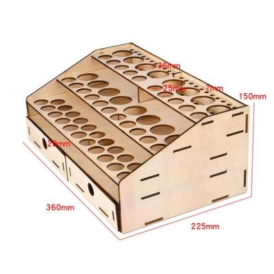 China Eco-friendly Wooden Spray Paint Display Rack Spray Paint Racks For Store for sale