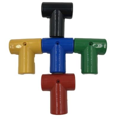 China ABS Plastic Nylon T Clamp T Connector For 16mm Playground Rope for sale