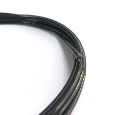 China Plastic Coated Rope Black Steel Wire Rope Gym Cable Gym Fitness Equipment Use for sale