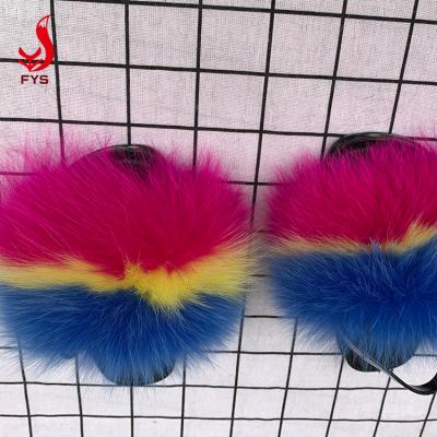 China Wholesale Custom Breathable Baby Toddler Hairy Fur Slides For Women And Kids With Purse for sale