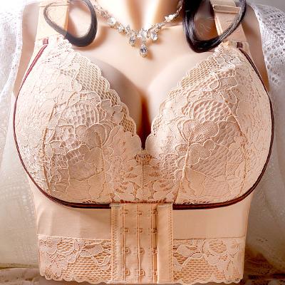 China Push-up Shaper Incorporated Full Back Coverage Lingerie Corset Bra Push Up Bras Women Deep Cup Bra Hide Back Fat Underwear for sale