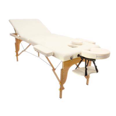 China Popular Portable Wooden Adult 3 Body Massage Table for sale