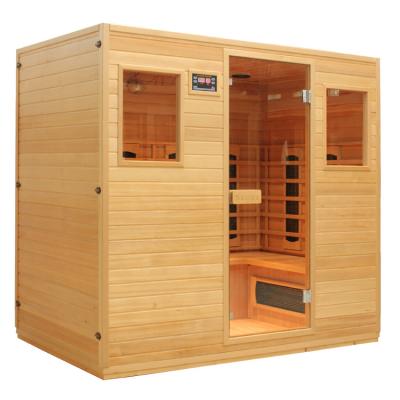 China Computer Control Panel Good Quality Cheap Price Hemlock Dry Sauna Room for sale