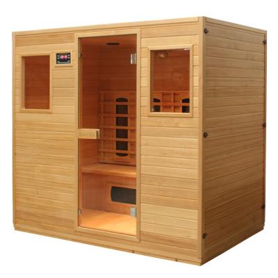 China Computer Control Panel 4 Person Good Quality Ceramic Heater Far Infrared Sauna Room for sale