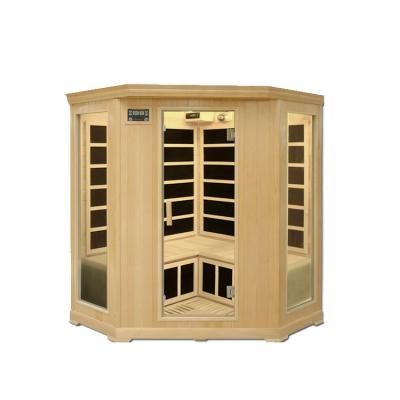 China Computer control panel high quality cheap corner far infrared sauna room for sale