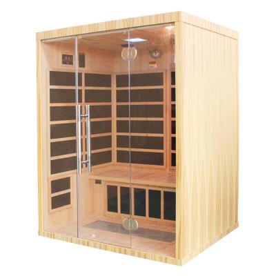 China Computer Control Panel High Quality Carbon Heater Low EMF Far Infrared Sauna Room for sale