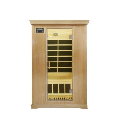 China Cheap Computer Control Panel Canada Hemlock Far Infrared Portable Sauna for sale