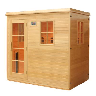 China Computer Control Panel Good Quality Best Price Traditional Solid Wood Steam Sauna Room for sale