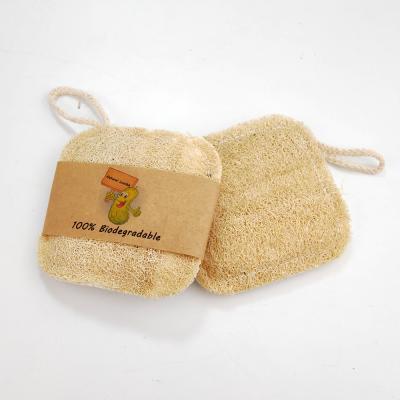 China Viable Wholesale Eco-friendly Biodegradable Cellulose Dish Kitchen Fiber Pulp Wood Loofah Cleaning Sponge for sale