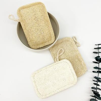 China All Natural Custom Logo Packaging Biodegradable Natural Double Layers Dish Wash Loofah for sale