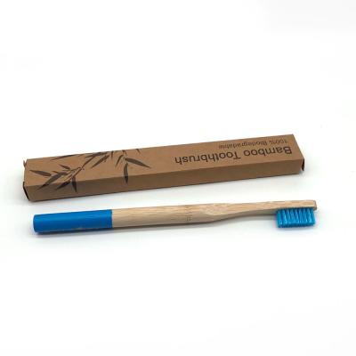 China Customized Biodegradable Logo BPA Free Natural Biodegradable Soft Stiffens Adult Bamboo Toothbrush for sale