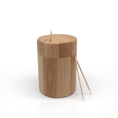 China Factory Direct Sale Disposable Bamboo Toothpick Holder Toothpick Holders Toothpick Pot for sale