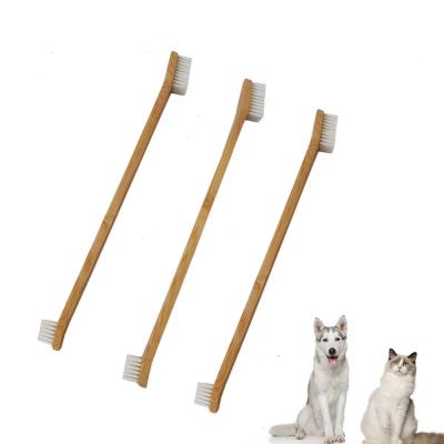 China Biodegradable Eco Friendly Bamboo Double Side Soft Pile Bamboo Wooden Pets For Pets Pets Cleaning And Grooming Products for sale