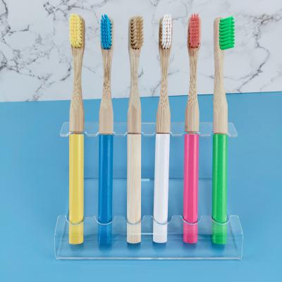 China OEM Color Biodegradable Toothbrush Head Replaceable Eco Friendly Bamboo Toothbrush for sale