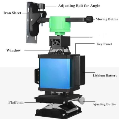 China Uno mismo verde eléctrico de la alta precisión que nivela las líneas 4D del laser 16 para la construcción en venta