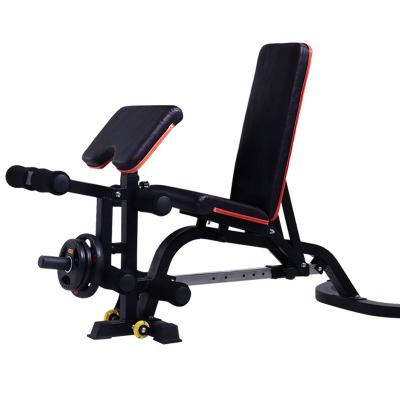 China Hot Sale Modern Foldable Fitness Chair Household Dumbbell Bench Equipment Multifunctional Sit Up Board for sale