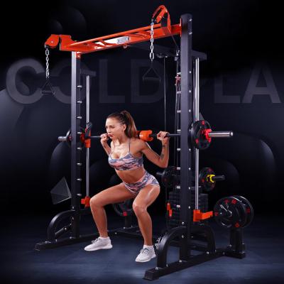 China Commercial Multi-Function Squatting Rack Gym Multifunctional Gym Jig Household Profession Training Equipment Full Power Cage for sale