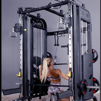 China Smith Machine Weight Bench Home Universal Gym Power Rack Body Workout Squat Trainer for sale