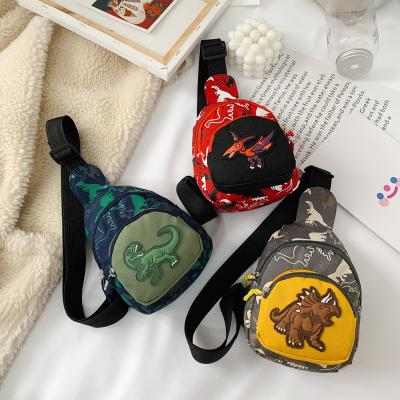 China Portable New Designer Cute Boy Small Dinosaur Printing Animal Fanny Pack Kids Crossbody Purse for sale