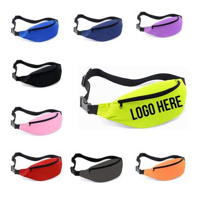 China Water Proof OEM Custom Printing Men's Large Waterproof Simple Women Sport Pouch Belt Running Bum Bag Waist Bags Fanny Pack For Fitness for sale