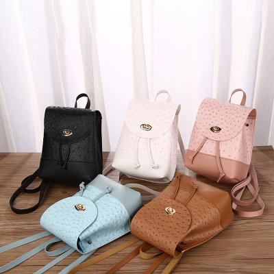 China Waterproof Women Autumn Clips PU 2021 Made Single Shoulder Cross - Body Bag Double Shoulder Students Girls Backpacks for sale