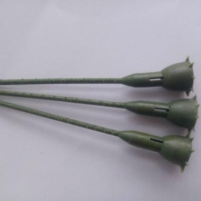 China Preserved Rose Bud Wholesale Green Color Plastic Rose Stem For Preserved Rose Bud for sale