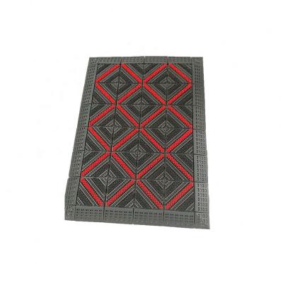 China Oriental Design High Quality Modular Floor Dusting Carpet Three In One Single Brush Plastic Quilting Carpet for sale