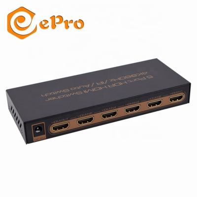 China 5 in 1 Out HDTV Switcher Adapter 5 Port HDR HDTV Switcher Adapter Video Remote HDTV Player IR Converter IR Splitter Free Changer for sale