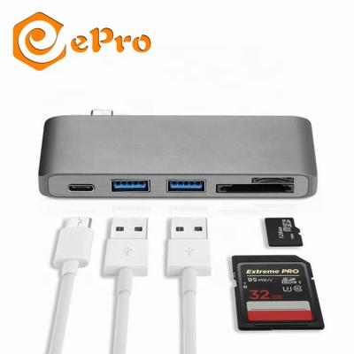 China ePro High Speed ​​USB Type C Multi Ports For Laptop USB 3.0 Type C ETC51M ETC51M SD TF Card Reader for sale